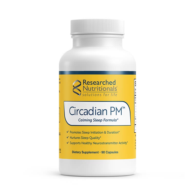 Researched Nutritionals Circadian PM Calming Sleep Formula — 90 Capsules