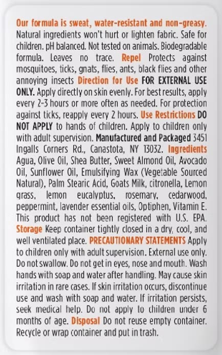 Dr. Frid's Natural Insect Repellent Lotion — photo 2
